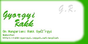 gyorgyi rakk business card